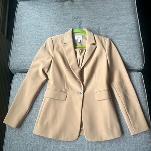 Nine West Tan Camel Blazer Suit Jacket Size 6
